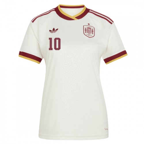 Spanien Dani Olmo #10 Bortatröja Dam VM 2026 Kortärmad